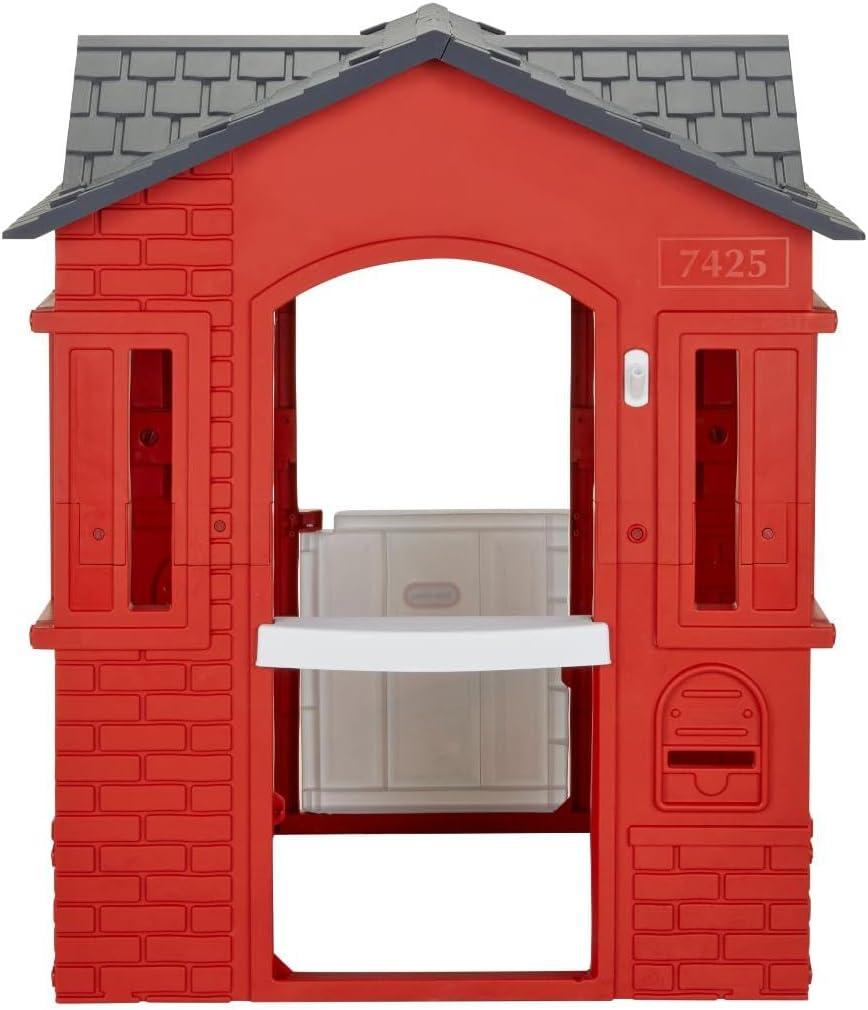 imageLittle Tikes Cape Cottage Playhouse with Working Door Windows and Shutters  Red For Kids 26 Years OldCottage House