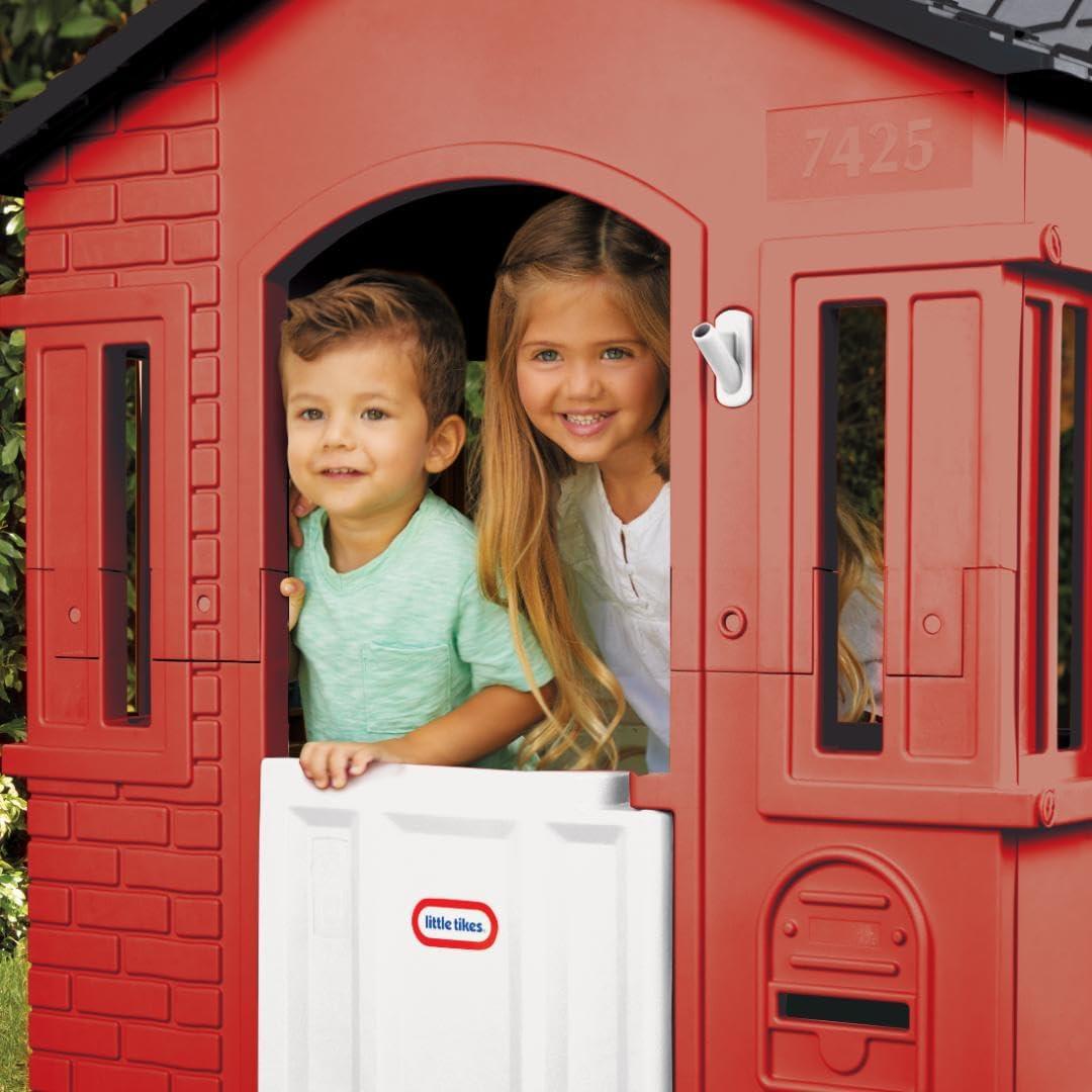 imageLittle Tikes Cape Cottage Playhouse with Working Door Windows and Shutters  Red For Kids 26 Years OldCottage House