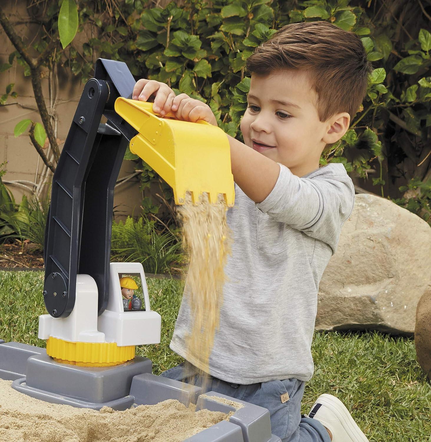 imageLittle Tikes Dirt Diggers Excavator Sandbox for Kids Including lid and Play Sand AccessoriesMulticolorMulticolor