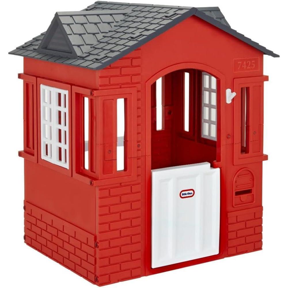 imageLittle Tikes Cape Cottage Playhouse with Working Door Windows and Shutters  Red For Kids 26 Years OldCottage House