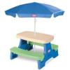 imageLittle Tikes Easy Store Picnic Table with Umbrella Multi Color 4200L x 3800W x 1975HBlueGreen