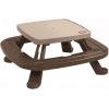 imageLittle Tikes Fold n Store Picnic Table with Market Umbrella Brown 632433MPicnic Table