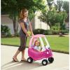imageLittle Tikes Princess Cozy Coupe RideOn Toy  Toddler Car Push and Buggy Includes Working Doors Steering Wheel Horn Gas Cap Ignition Switch  For Boys and Girls Active Play  Magenta