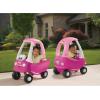 imageLittle Tikes Princess Cozy Coupe RideOn Toy  Toddler Car Push and Buggy Includes Working Doors Steering Wheel Horn Gas Cap Ignition Switch  For Boys and Girls Active Play  Magenta