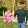 imageLittle Tikes Snug n Secure Pink Swing with Adjustable Straps 2in1 for Baby and Toddlers Ages 9 Months  4 Years16quotD x 163quotW x 17quotHPink