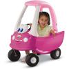 imageLittle Tikes Princess Cozy Coupe RideOn Toy  Toddler Car Push and Buggy Includes Working Doors Steering Wheel Horn Gas Cap Ignition Switch  For Boys and Girls Active Play  Magenta