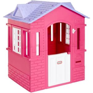 imageLittle Tikes Cape Cottage Pretend Princess Playhousefor Kids Indoor Outdoor with Working Doors and Windows for Toddlers Ages 2 YearsPinkLargePink