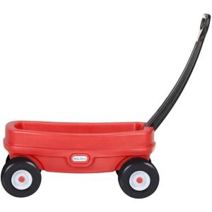 imageLittle Tikes Lil Wagon  Red And Black Indoor and Outdoor Play Easy Assembly Made Of Tough Plastic Inside and Out Handle Folds For Easy Storage  Kids 18Wagon