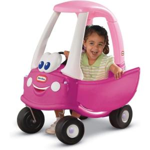 imageLittle Tikes Princess Cozy Coupe RideOn Toy  Toddler Car Push and Buggy Includes Working Doors Steering Wheel Horn Gas Cap Ignition Switch  For Boys and Girls Active Play  Magenta
