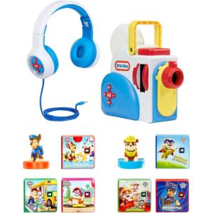 imageLittle Tikes Story Dream Machine PAW Patrol Edition with Headphones 6 PAW Patrol Stories ampamp 2 Character Figures  Kids Audio Book Player Toddler Toy Gift Ages 3 Amazon Exclusive