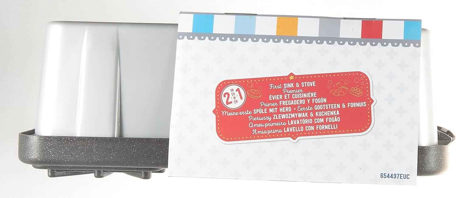 imageLittle Tikes First Sink ampamp Stove Realistic Pretend Play Kitchen Appliance for Kids Includes 13 Cooking Accessories Ages 3 MultiColor