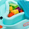 imageLittle Tikes Build ampamp Splash Water Table with 25 Piece Accessories  WetDry Play IndoorOutdoor with Removeable GrowwithMe Legs
