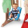 imageLittle Tikes Hide ampamp Seek Climber and Swing Indoor Outdoor with Slide  Easy Set Up  Toddler Playset 5350L x 5200W x 4100H