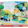 imageLittle Tikes Lets Go Cozy Coupe Farmers Market Playset with Push and Play Vehicle for Tabletop or Floor Car Fun for Toddlers Boys Girls 3 Years