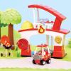 imageLittle Tikes Lets Go Cozy Coupe Fire Station Playset with Fire Truck Mini Push and Play Vehicle for Tabletop or Floor Push Play Car Fun for Toddlers Boys Girls 3 Years