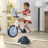 imageLittle Tikes Pelican Explore ampamp Fit Cycle Adjustable Play Fitness Exercise Equipment Stationary Bike with Videos and Builtin Bluetooth Speaker For Kids Ages 37 Years WHITE BLUE