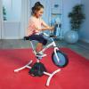 imageLittle Tikes Pelican Explore ampamp Fit Cycle Adjustable Play Fitness Exercise Equipment Stationary Bike with Videos and Builtin Bluetooth Speaker For Kids Ages 37 Years WHITE BLUE