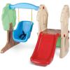 imageLittle Tikes Hide ampamp Seek Climber and Swing Indoor Outdoor with Slide  Easy Set Up  Toddler Playset 5350L x 5200W x 4100H