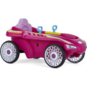 imageLittle Tikes Jett Car Racer Pink Ride On Car with Adjustable Seat Back Dual Handle Rear Wheel Steering Racing Control Kid Powered Fun Great Gift for Kids Toys for Girls Boys Ages 310 Years Large Muticolor