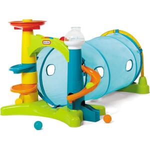 imageLittle Tikes Learn ampamp Play 2in1 Activity Tunnel with Ball Drop Game Windows Silly Sounds Music Accessories Collapsible for Easy Storage Gifts for Kids Toy for Boys Girls Age 1 2 3 Year Olds
