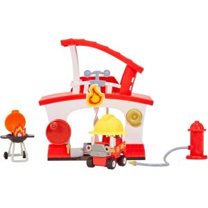 imageLittle Tikes Lets Go Cozy Coupe Fire Station Playset with Fire Truck Mini Push and Play Vehicle for Tabletop or Floor Push Play Car Fun for Toddlers Boys Girls 3 Years