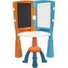 image2in1 Drawing Table  MultiSided Desk with Easel Chalkboard amp DryErase Board for Arts Crafts and Homework
