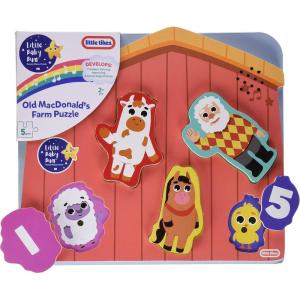 imageLittle Tikes Baby Bum Musical Wooden Puzzle  Farm Pack Multicolor