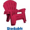 imageLittle Tikes Kids Garden Chair 4 Pack in Red Outdoor Toddler Activity Adirondack Chairs for Picnic Garden Patio Backyard amp Beach Outdoor Chair Set2 Pack