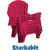 imageLittle Tikes Kids Garden Chair 4 Pack in Red Outdoor Toddler Activity Adirondack Chairs for Picnic Garden Patio Backyard amp Beach Outdoor Chair Set4 Pack