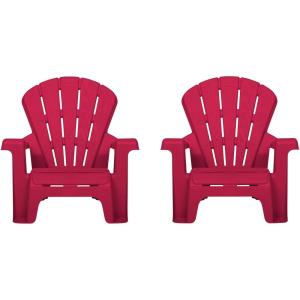 imageLittle Tikes Kids Garden Chair 4 Pack in Red Outdoor Toddler Activity Adirondack Chairs for Picnic Garden Patio Backyard amp Beach Outdoor Chair Set2 Pack