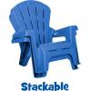 imageLittle Tikes Kids Garden Chair 4 Pack in Blue Outdoor Toddler Activity Adirondack Chairs for Picnic Garden Patio Backyard amp Beach Outdoor Chair Set2 Pack