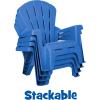 imageLittle Tikes Kids Garden Chair 4 Pack in Blue Outdoor Toddler Activity Adirondack Chairs for Picnic Garden Patio Backyard amp Beach Outdoor Chair Set4 Pack