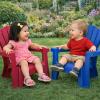 imageLittle Tikes Kids Garden Chair 4 Pack in Blue Outdoor Toddler Activity Adirondack Chairs for Picnic Garden Patio Backyard amp Beach Outdoor Chair Set4 Pack