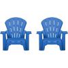 imageLittle Tikes Kids Garden Chair 4 Pack in Blue Outdoor Toddler Activity Adirondack Chairs for Picnic Garden Patio Backyard amp Beach Outdoor Chair Set2 Pack