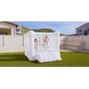 image:imageLittle Tikes Cloud Collection Jr Jump n Slide Bouncer  White Active Play Outdoor Bouncer Boys and Girls Ages 28 Years
