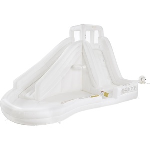 image:imageLittle Tikes Cloud Collection Slam n Curve Slide  White Outdoor Water Inflatable Boys and Girls Ages 510 Years